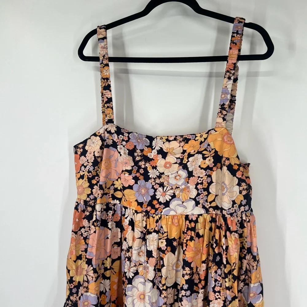 Free People Park Slope Maxi Dress in Dark Combo - Picture 3 of 7